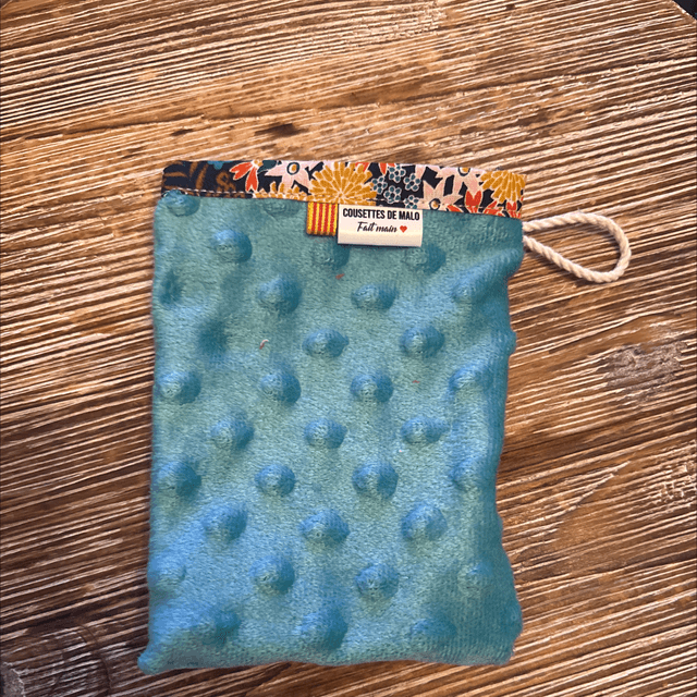 Gant démaquillant turquoise