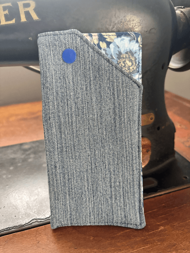 Etui à lunettes en jeans recyclé