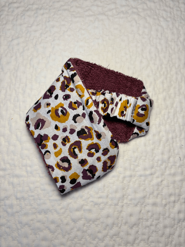 Bandeau de soin prune et tacheté fauve