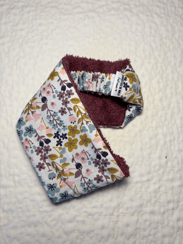 Bandeau de soin prune et liberty