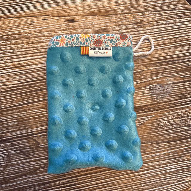 Gant démaquillant turquoise