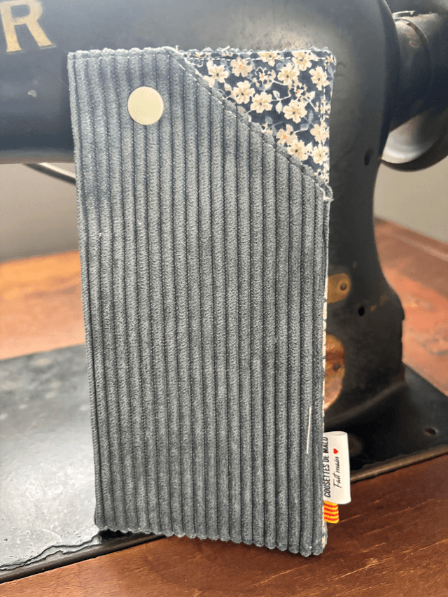 Etui à lunettes velours bleu