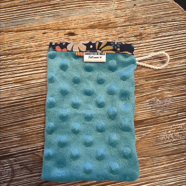 Gant démaquillant turquoise