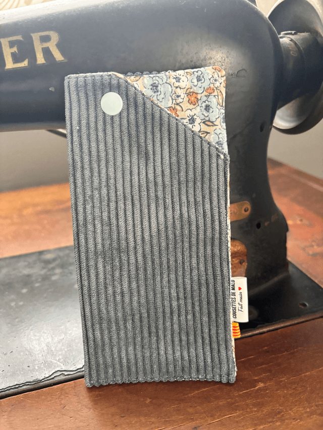 Etui à lunettes velours bleu