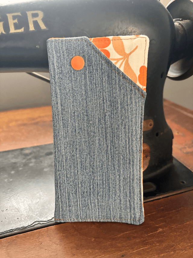 Etui à lunettes en jeans recyclé