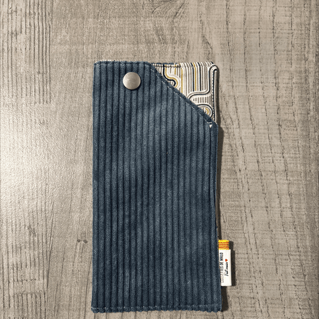 Étui à lunettes velours bleu ou anthracite 